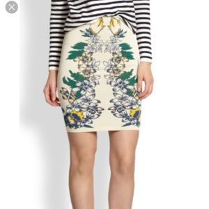 Tiger lily bodycon skirt
